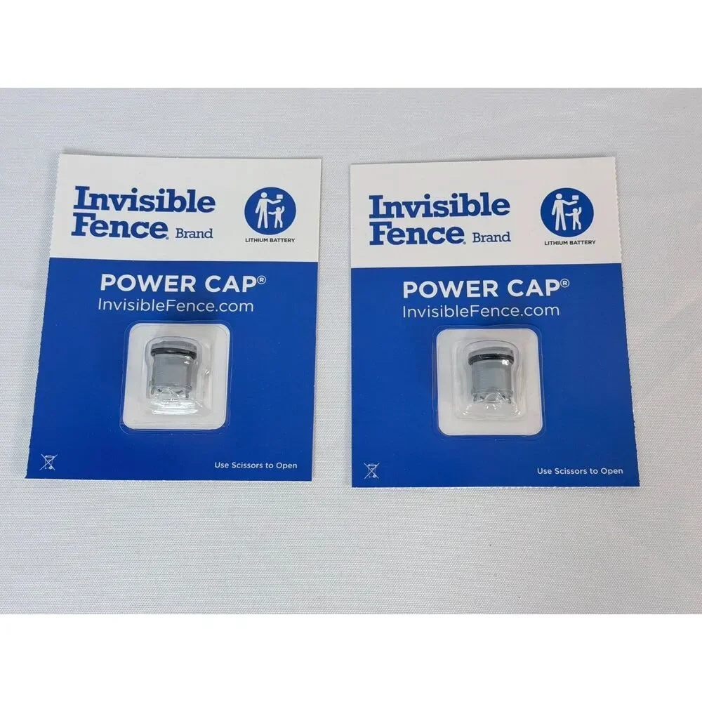 New in Box Invisible Fence Power Caps (2) Dog Electric Collar Two Prong Collar